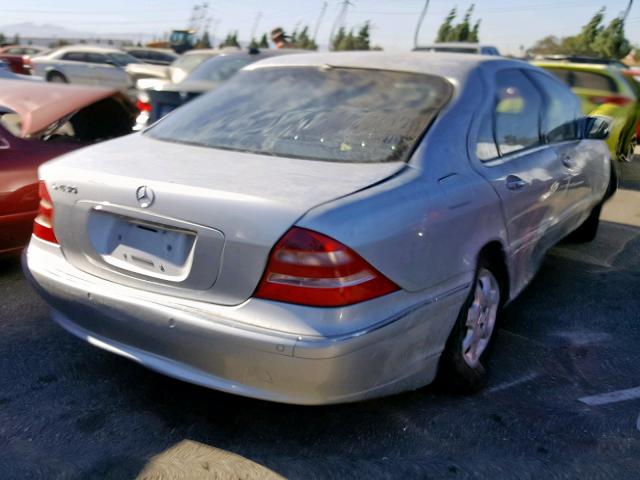 WDBNG70J72A282152 - 2002 MERCEDES-BENZ S 430 SILVER photo 4