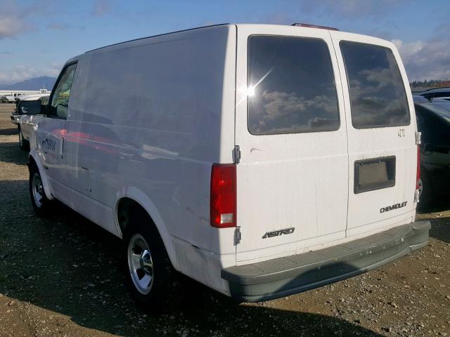 1GCDM19X62B134272 - 2002 CHEVROLET ASTRO WHITE photo 3