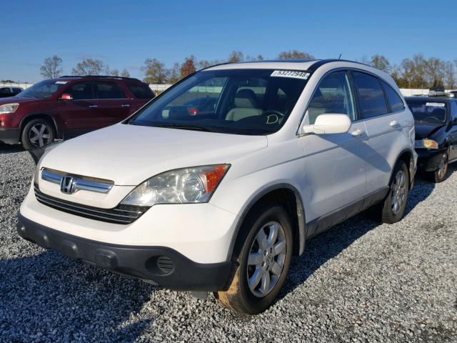 5J6RE38778L005888 - 2008 HONDA CR-V EXL WHITE photo 2