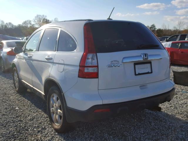 5J6RE38778L005888 - 2008 HONDA CR-V EXL WHITE photo 3