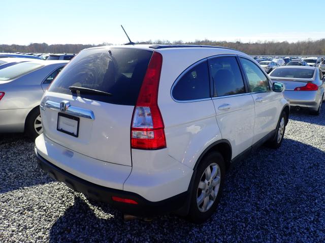 5J6RE38778L005888 - 2008 HONDA CR-V EXL WHITE photo 4