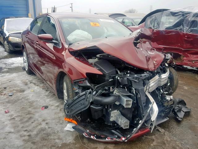 1C3CCCAG3GN107563 - 2016 CHRYSLER 200 LIMITE MAROON photo 1