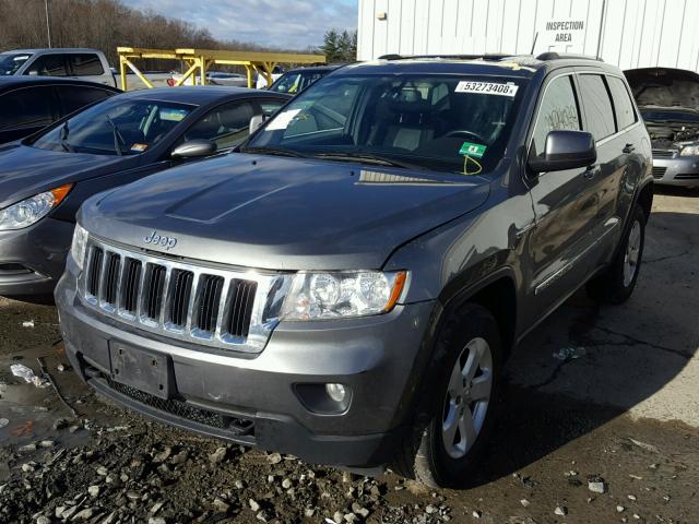 1C4RJFAGXCC347373 - 2012 JEEP GRAND CHER GRAY photo 2