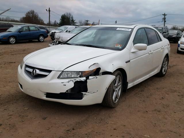 19UUA66225A036835 - 2005 ACURA TL WHITE photo 2