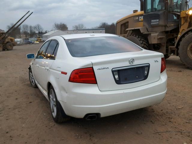 19UUA66225A036835 - 2005 ACURA TL WHITE photo 3