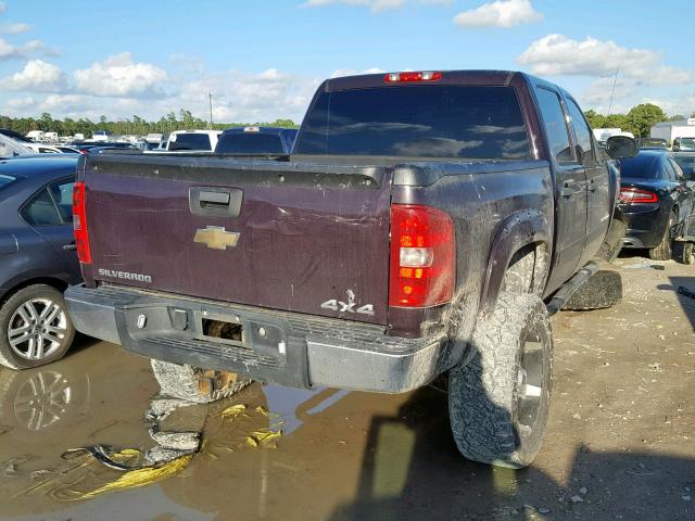 2GCEK13M481184251 - 2008 CHEVROLET SILVERADO PURPLE photo 4