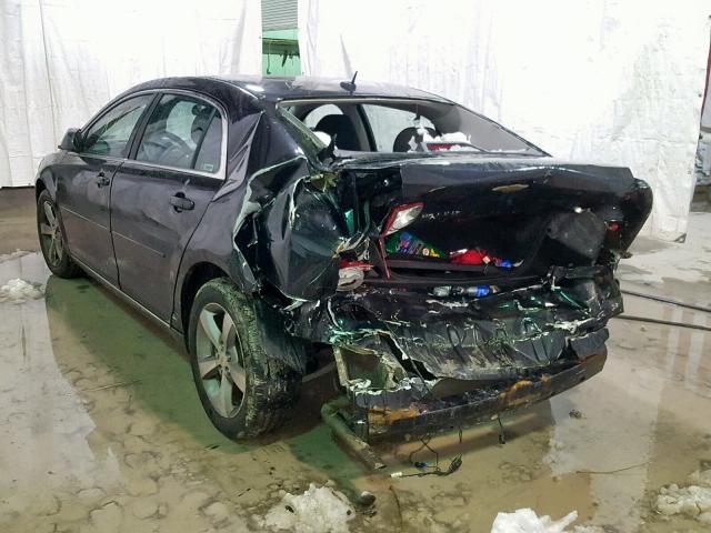 1G1ZC5E18BF278103 - 2011 CHEVROLET MALIBU 1LT BLACK photo 3