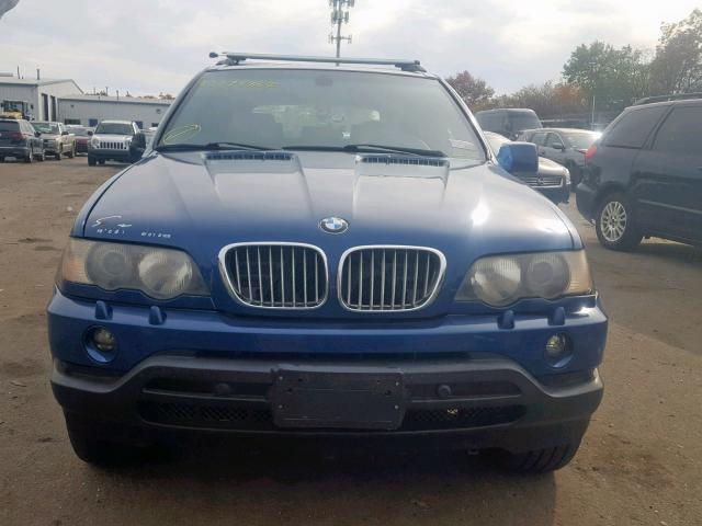 5UXFB33513LH40299 - 2003 BMW X5 4.4I BLUE photo 7