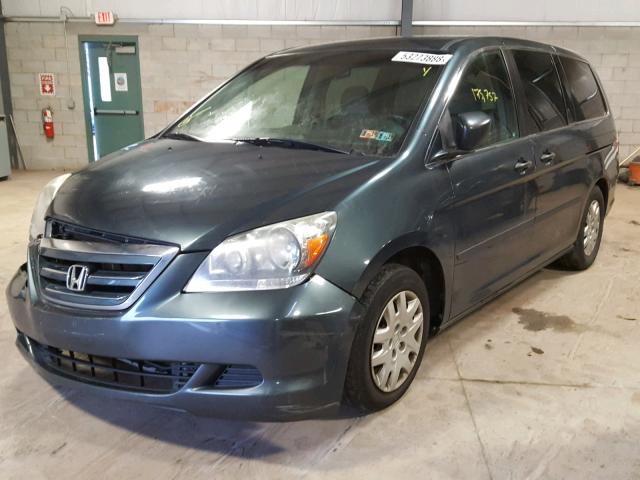 5FNRL38276B064360 - 2006 HONDA ODYSSEY LX CHARCOAL photo 2