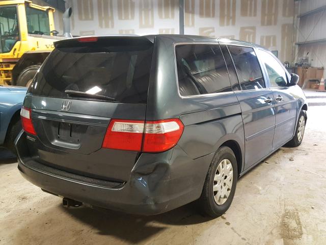 5FNRL38276B064360 - 2006 HONDA ODYSSEY LX CHARCOAL photo 4