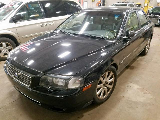 YV1TH59H341363477 - 2004 VOLVO S80 2.5T BLACK photo 2