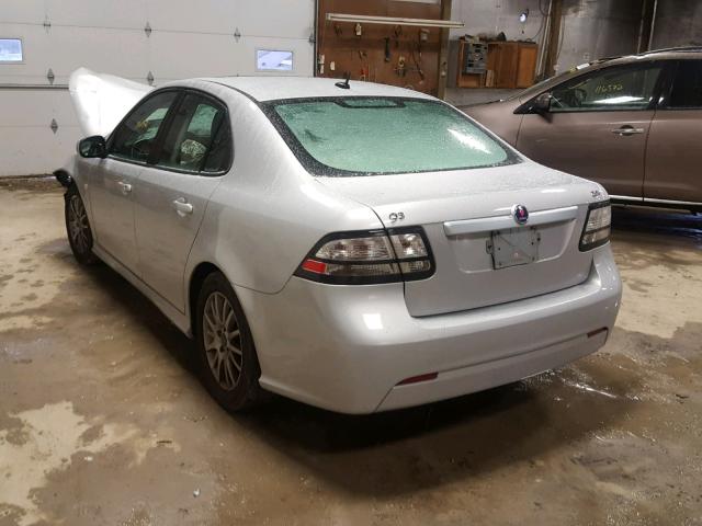 YS3FA4CY0A1618410 - 2010 SAAB 9-3 2.0T SILVER photo 3