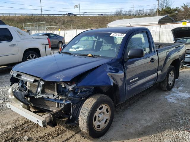 5TENX22N38Z590843 - 2008 TOYOTA TACOMA BLUE photo 2