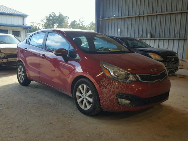 KNADN4A33D6133001 - 2013 KIA RIO EX RED photo 1