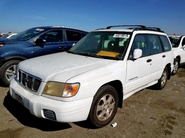 JF1SF65631H735538 - 2001 SUBARU FORESTER S WHITE photo 2