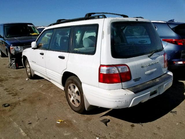 JF1SF65631H735538 - 2001 SUBARU FORESTER S WHITE photo 3