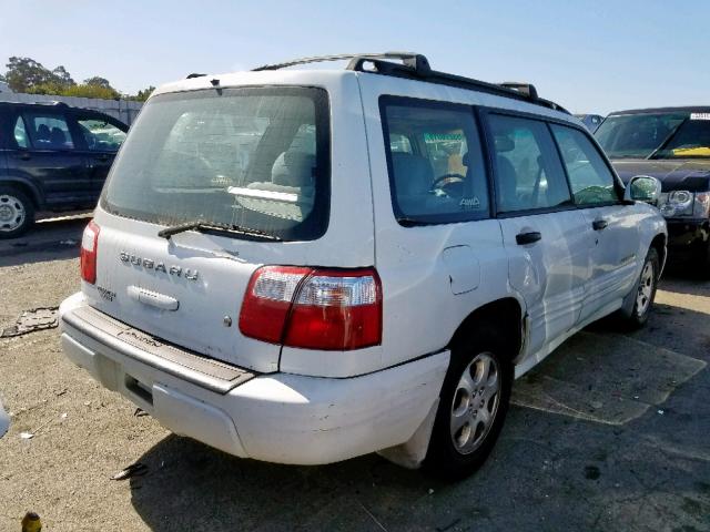 JF1SF65631H735538 - 2001 SUBARU FORESTER S WHITE photo 4