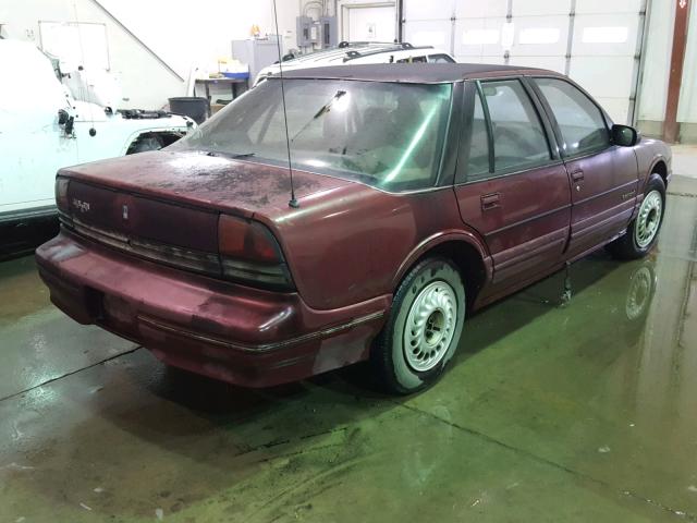 1G3WH54T9PD322840 - 1993 OLDSMOBILE CUTLASS SU MAROON photo 4