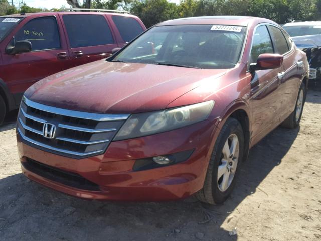 5J6TF1H39AL007412 - 2010 HONDA ACCORD CRO BURGUNDY photo 2