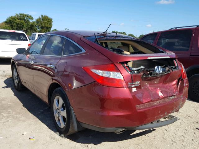 5J6TF1H39AL007412 - 2010 HONDA ACCORD CRO BURGUNDY photo 3