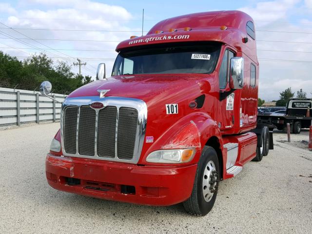 1XP7D49X5AD103434 - 2010 PETERBILT 387 RED photo 2