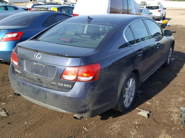 JTHCE96S370006850 - 2007 LEXUS GS 350 BLUE photo 4