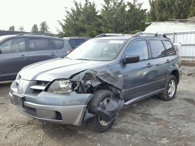 JA4LZ31F04U058268 - 2004 MITSUBISHI OUTLANDER GRAY photo 2