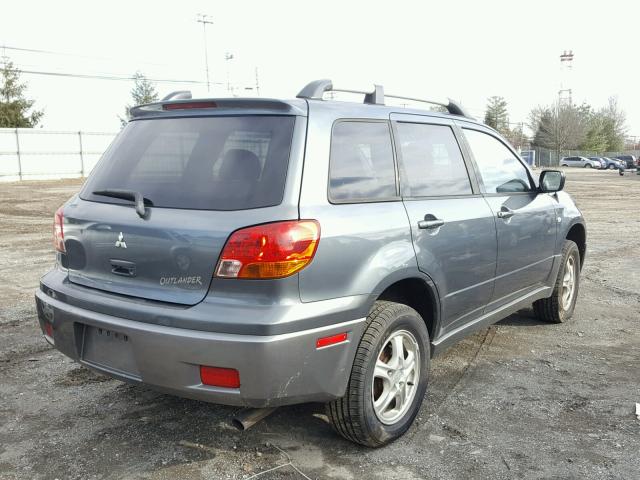 JA4LZ31F04U058268 - 2004 MITSUBISHI OUTLANDER GRAY photo 4