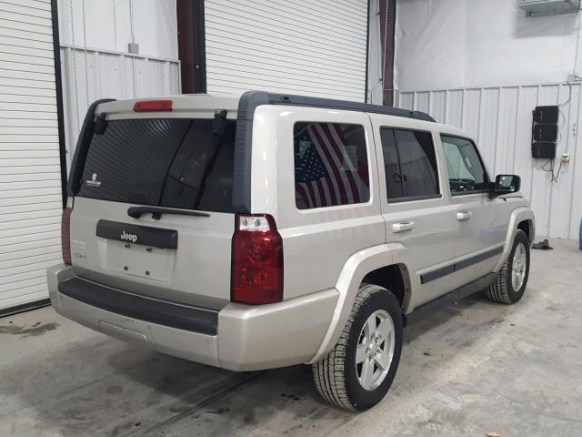1J8HG48K08C229762 - 2008 JEEP COMMANDER SILVER photo 4