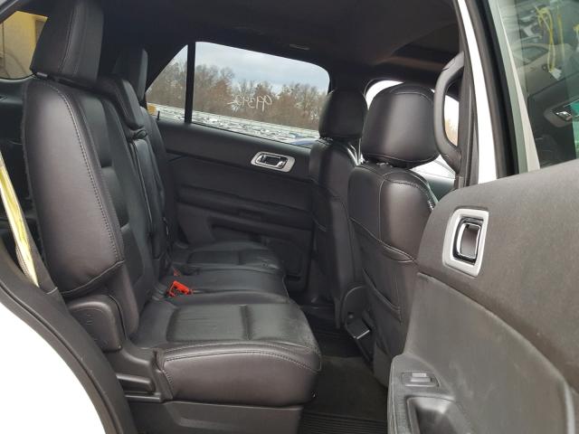 1FM5K8F84EGA00895 - 2014 FORD EXPLORER L WHITE photo 6