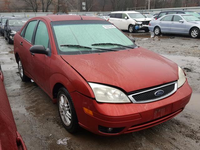 1FAFP34N15W113737 - 2005 FORD FOCUS ZX4 RED photo 1