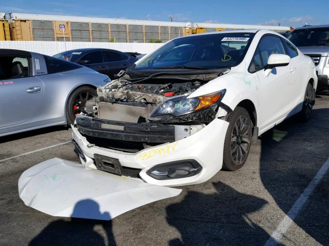 2HGFG3B05EH520123 - 2014 HONDA CIVIC EXL WHITE photo 2