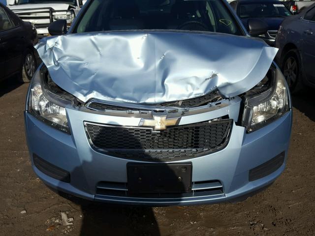 1G1PC5SH5B7291975 - 2011 CHEVROLET CRUZE LS BLUE photo 7