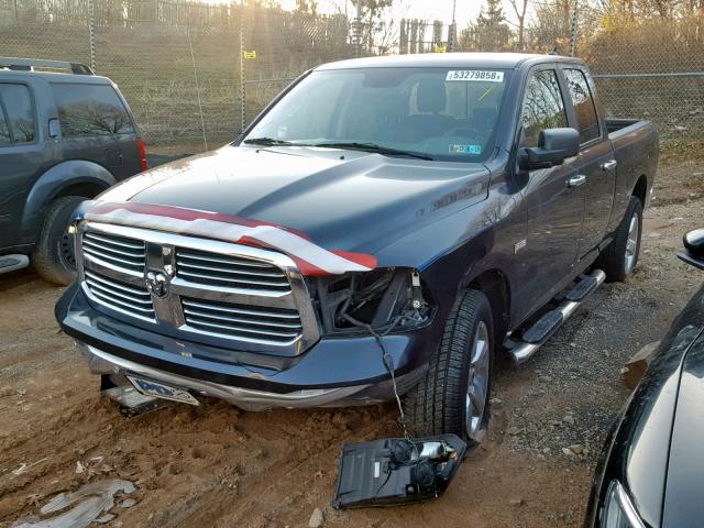 1C6RR7GT7GS140560 - 2016 RAM 1500 SLT GRAY photo 2