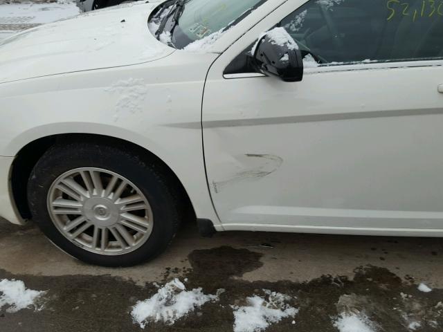 1C3LC56K68N257421 - 2008 CHRYSLER SEBRING TO WHITE photo 9