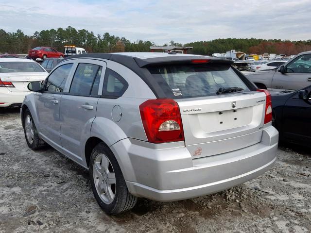 1B3HB48A39D182012 - 2009 DODGE CALIBER SX SILVER photo 3