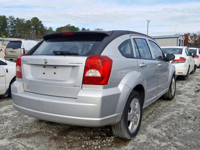 1B3HB48A39D182012 - 2009 DODGE CALIBER SX SILVER photo 4