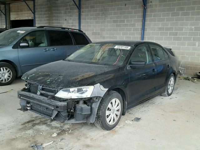 3VW1K7AJ0CM427191 - 2012 VOLKSWAGEN JETTA BASE 黑色 照片 2