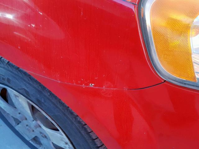 KL1TD56637B054635 - 2007 CHEVROLET AVEO BASE Қызыл фото 9