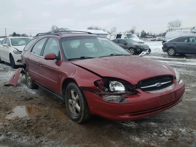 1FAFP59S92A198183 - 2002 FORD TAURUS SEL BURGUNDY photo 1