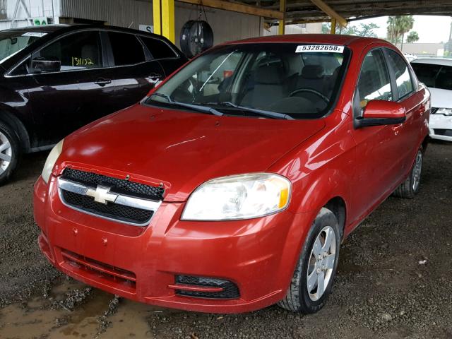 KL1TD5DEXBB163869 - 2011 CHEVROLET AVEO LS RED photo 2