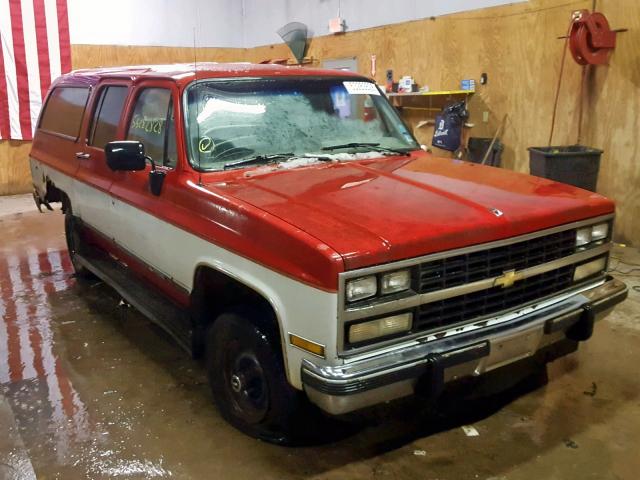 1GNEV16K5MF142473 - 1991 CHEVROLET SUBURBAN V TWO TONE photo 1