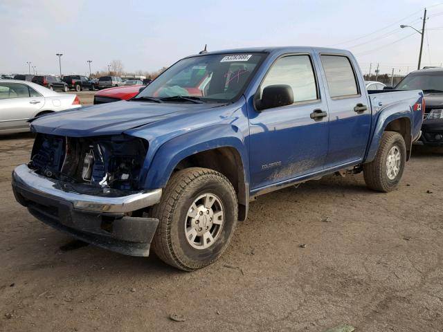 1GCDT136158220240 - 2005 CHEVROLET COLORADO BLUE photo 2