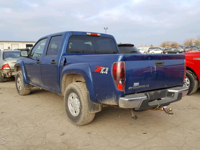 1GCDT136158220240 - 2005 CHEVROLET COLORADO BLUE photo 3