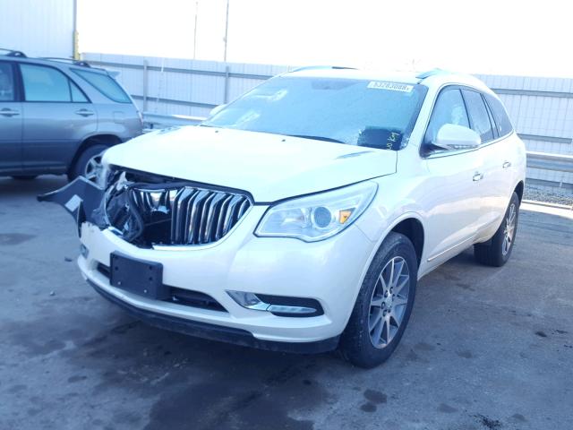 5GAKRCKD9DJ262097 - 2013 BUICK ENCLAVE WHITE photo 2