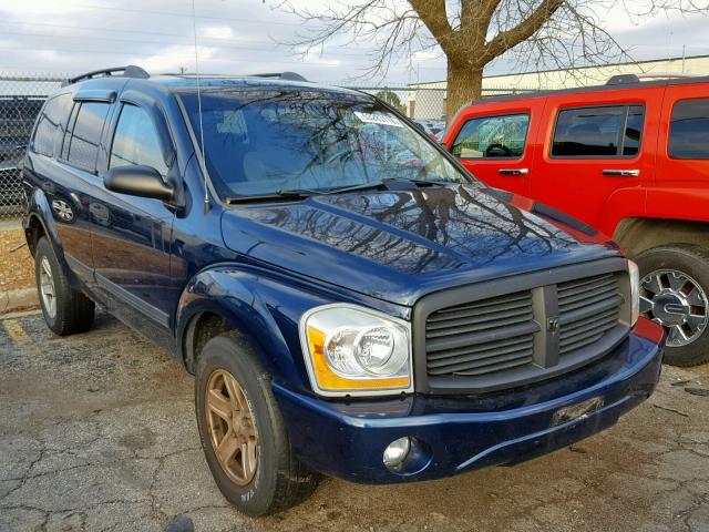 1D4HB48N34F169097 - 2004 DODGE DURANGO SL BLUE photo 1