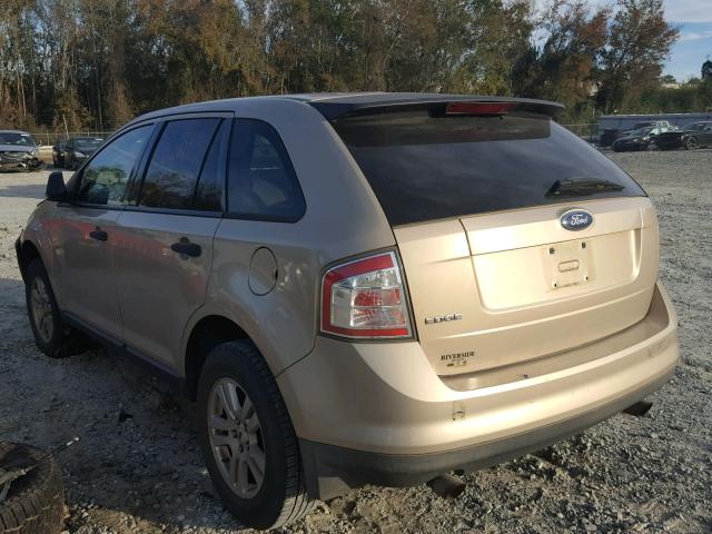 2FMDK36CX7BA86338 - 2007 FORD EDGE SE GOLD photo 3