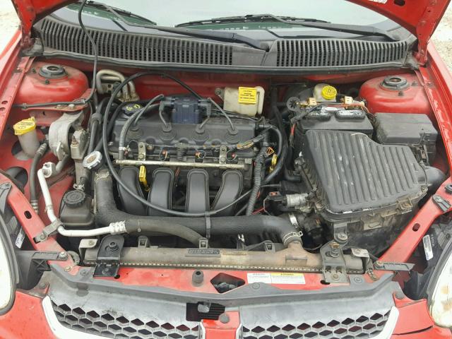 1B3ES26C95D113041 - 2005 DODGE NEON BASE RED photo 7