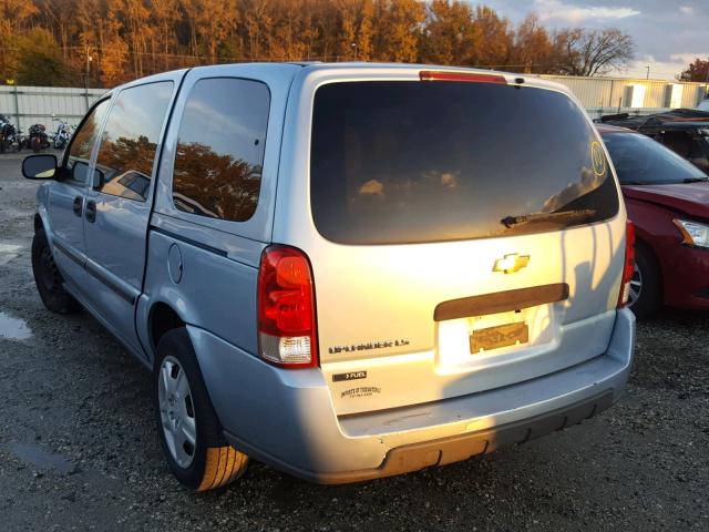 1GNDV23W07D184803 - 2007 CHEVROLET UPLANDER L 蓝色 照片 3