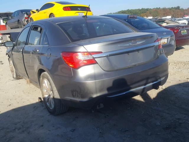 1C3CCBBB8DN656930 - 2013 CHRYSLER 200 TOURIN GRAY photo 3